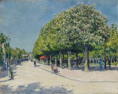 Argenteuil, kermis door Gustave Caillebotte